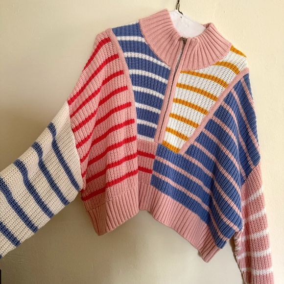 STAUD Sweaters - STAUD Cropped Hampton Cotton Sweater - NWOT